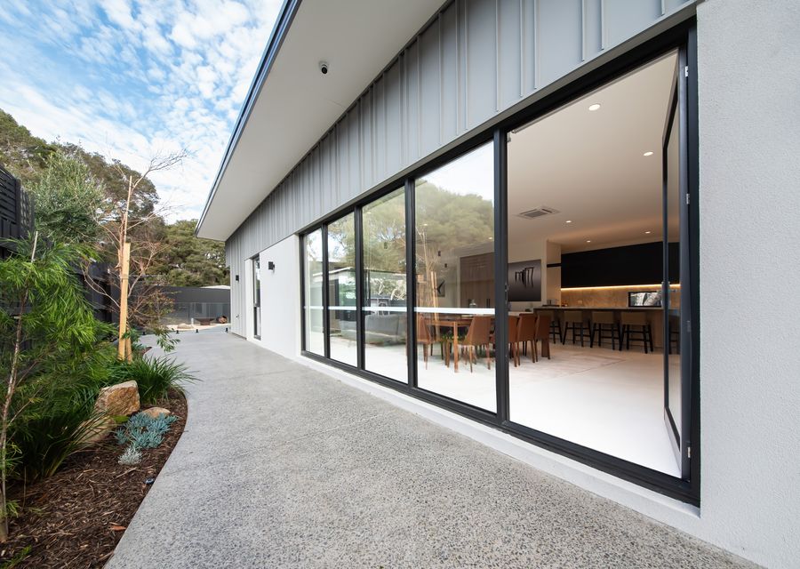 Exterior of the property and side entrance to the kitchen /dining area 