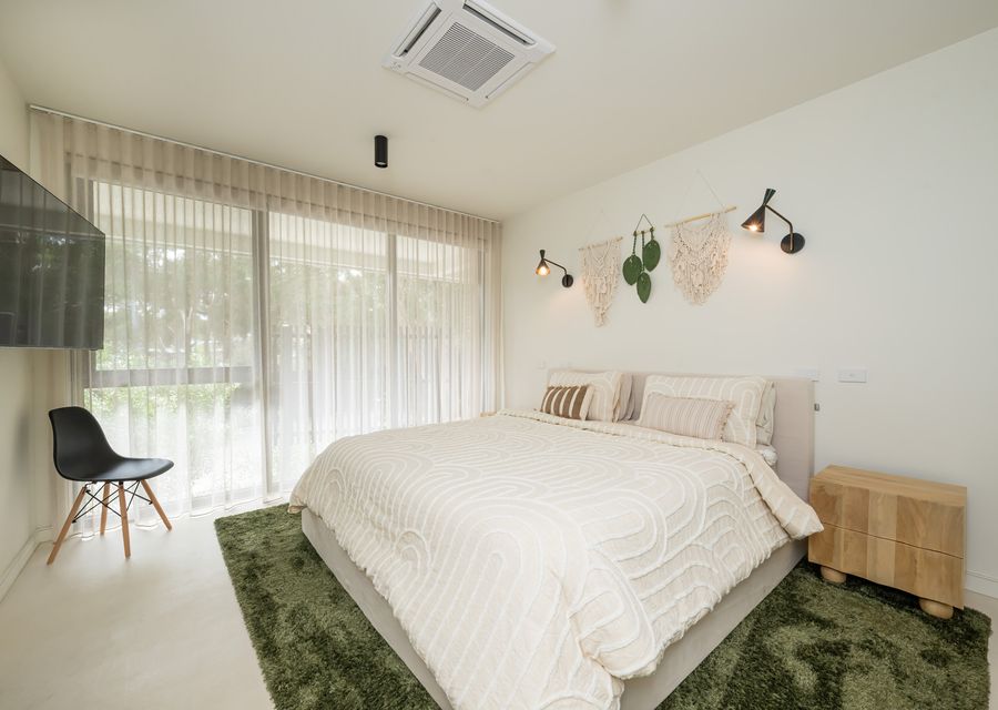 Master bedroom with king bed 