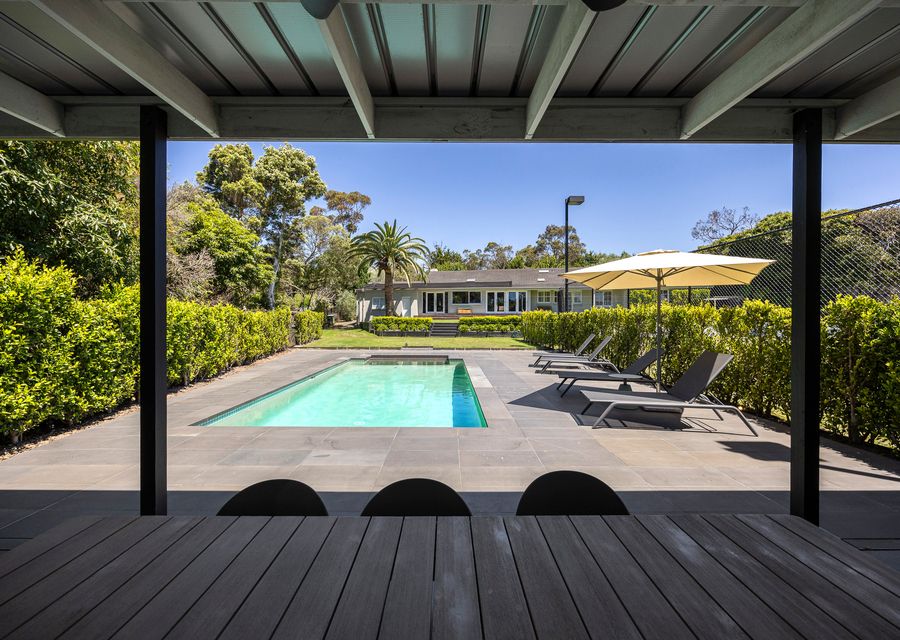 Alfresco area by the pool and BBQ area 