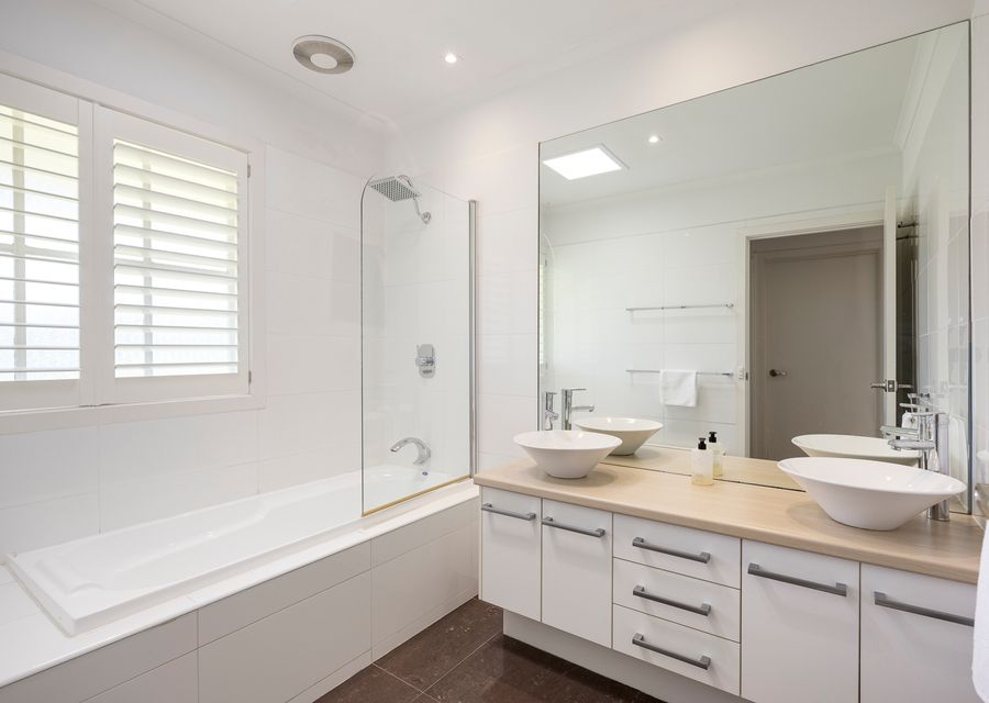 Family bathroom with bath and shower 
