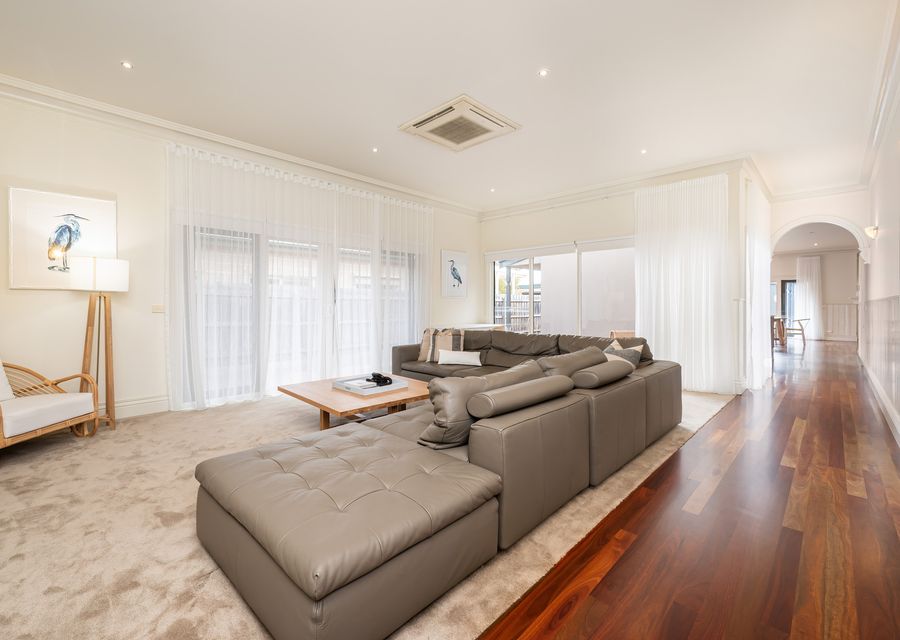 Second living area with large smart TV 