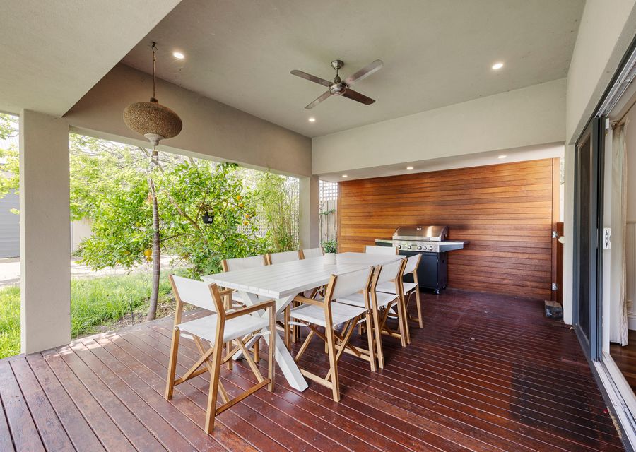 Outdoor seating with BBQ 
