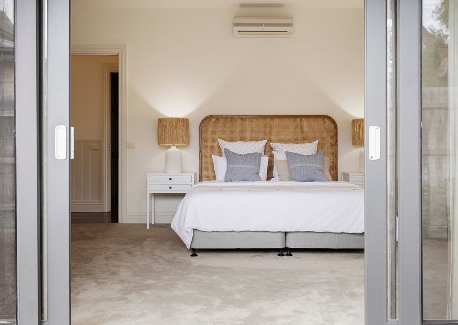 Master bedroom with king bed 