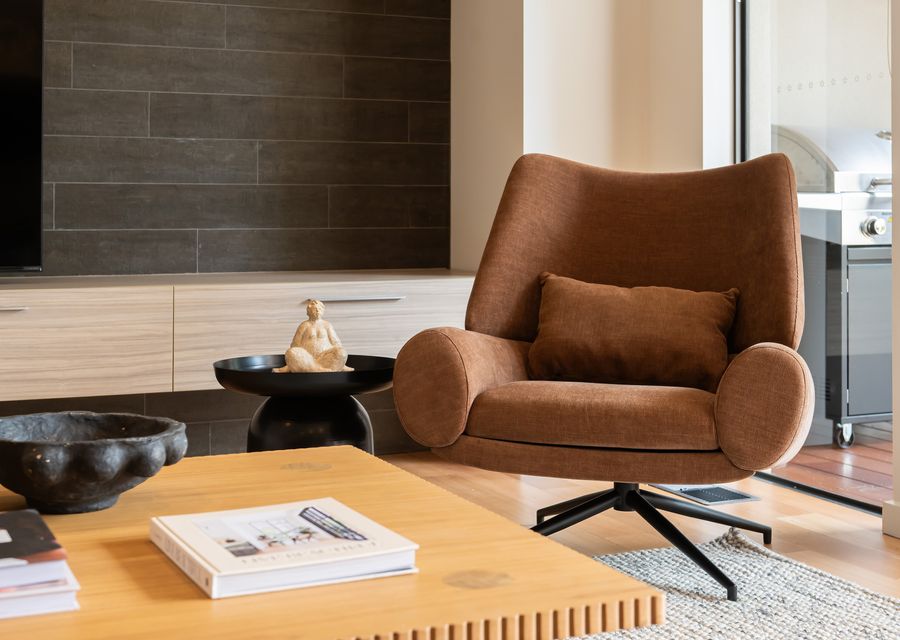 Living room chair and decor