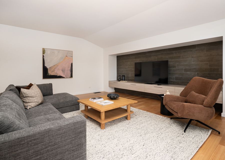 Living area with smart tv