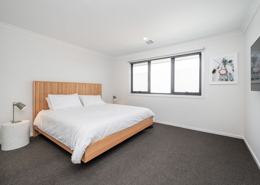 Bedroom with king bed and own smart TV