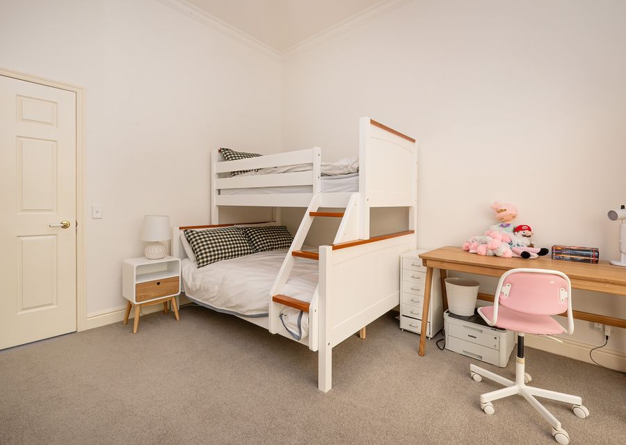 Fourht bedroom with double bunk and single above 