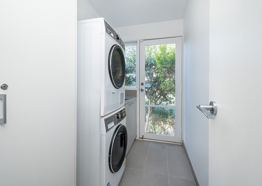 Laundry equipped with both washer and dryer