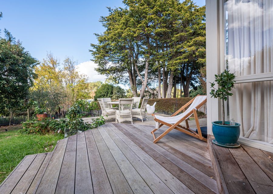 Relax outside with enough seating area for all guests 