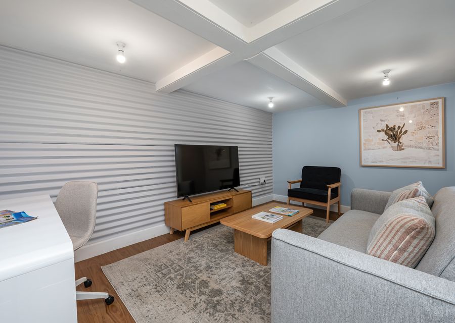 Lounge area and a study desk 