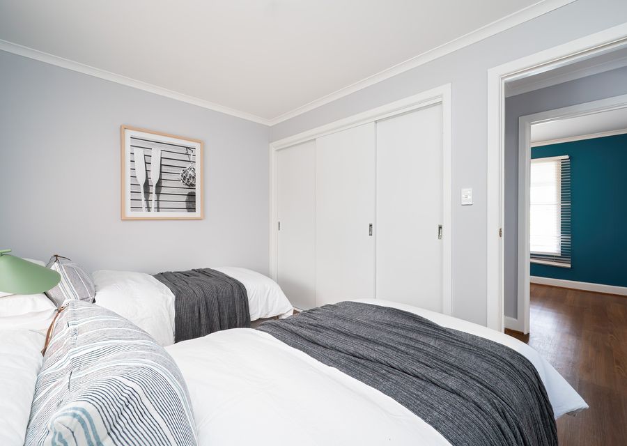 Bedroom three with two single beds 