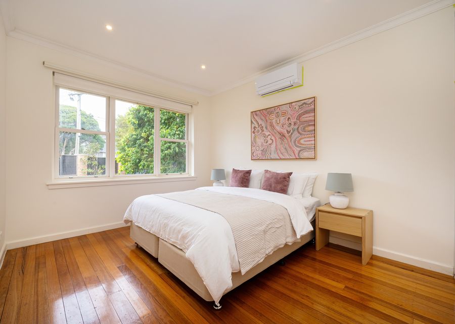 Bedroom one with king bed