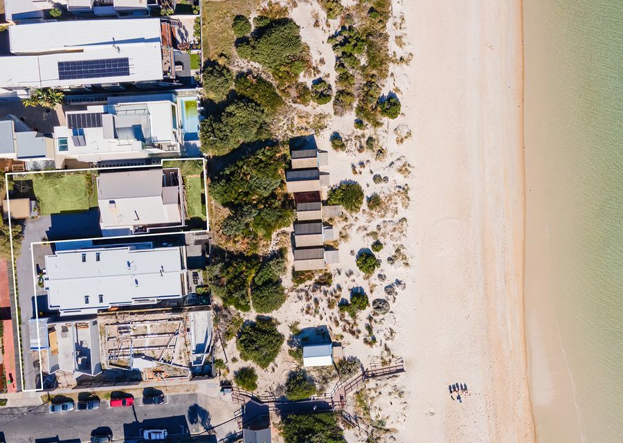 You will be literally on the beach within two steps :) 