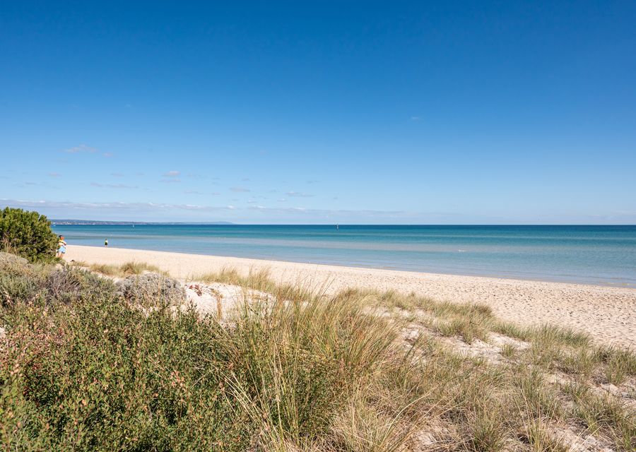 Walk out onto the beach 