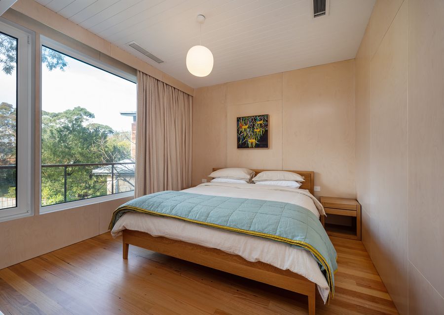 Upstairs bedroom one with King bed