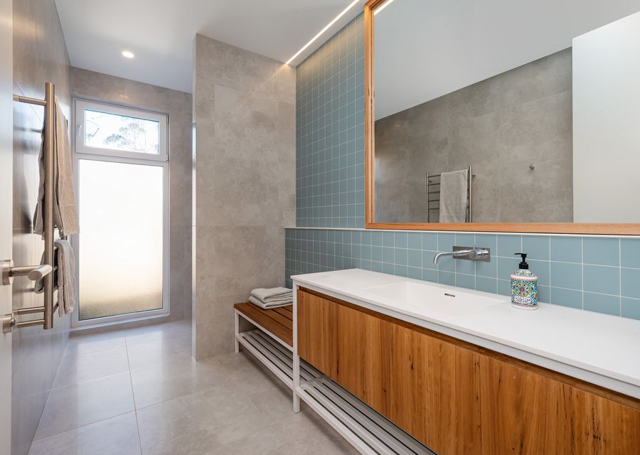 Upstairs Modern bathroom