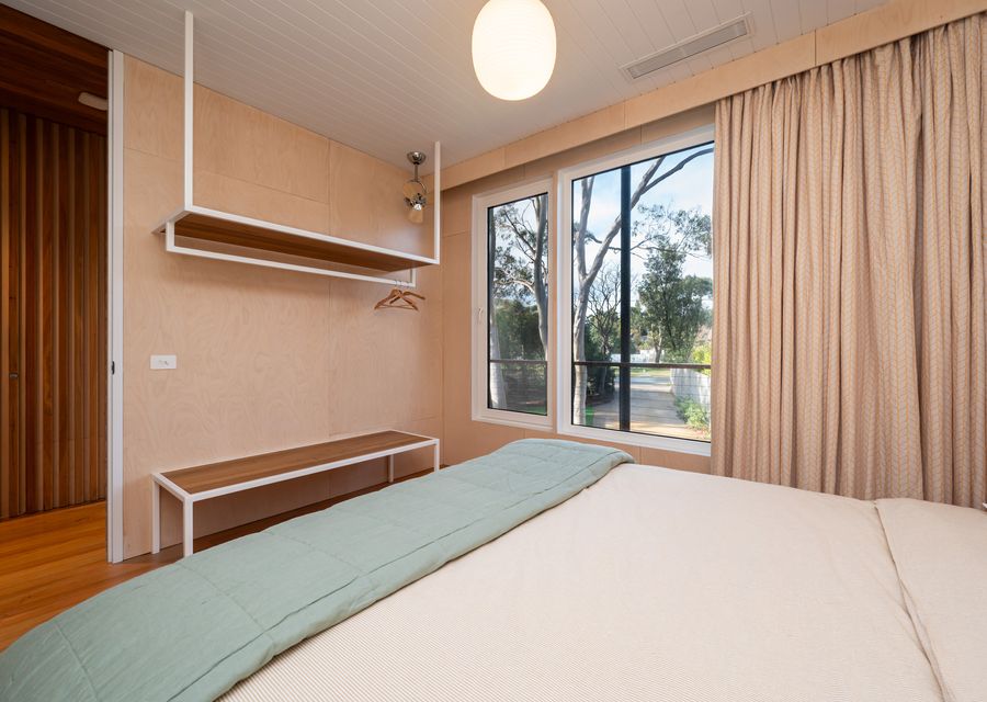 Upstairs bedroom one with King bed