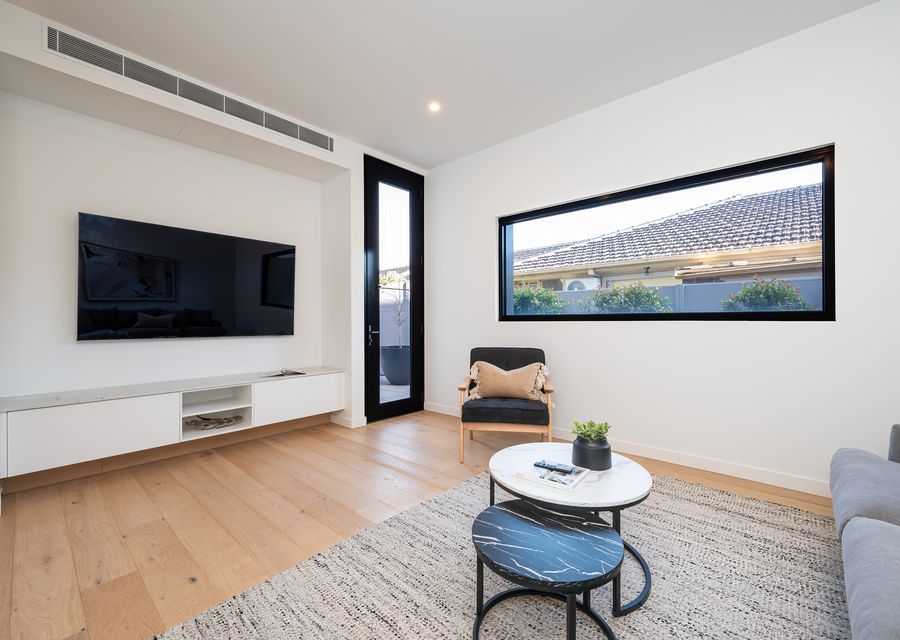 2nd living space at the front of the property with smart tv