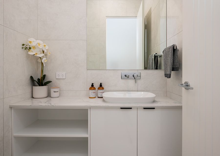 Downstairs powder room