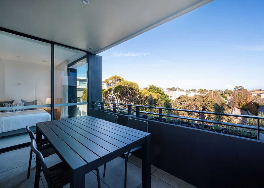 Outdoor dining for four guests