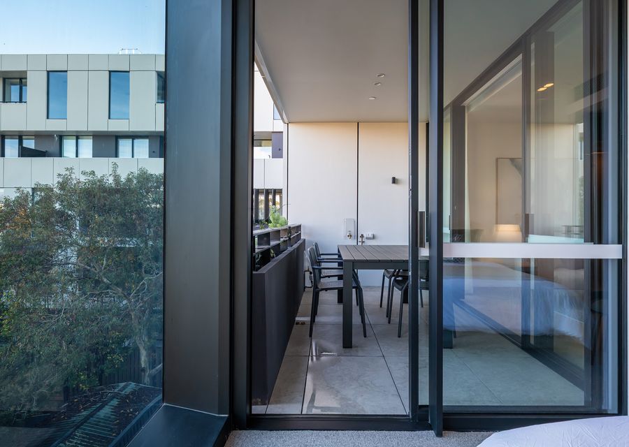 Balcony with outdoor seating