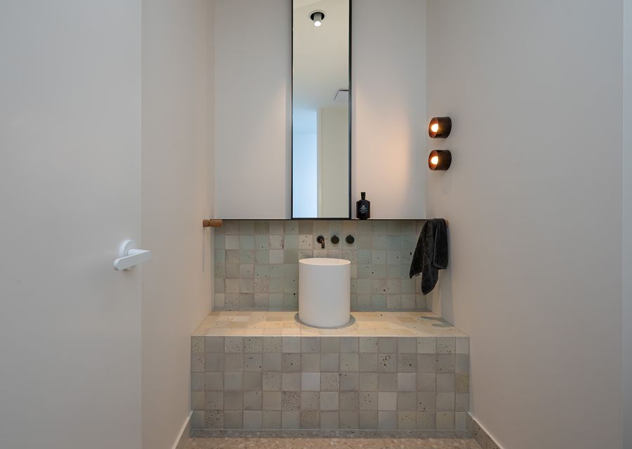 Upstairs powder room 