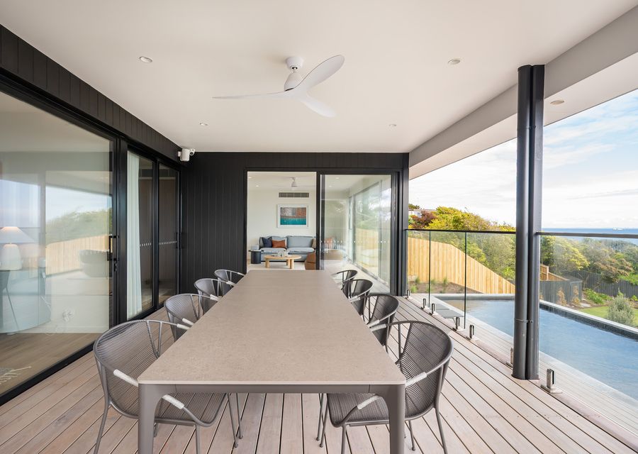 lower level balcony out to pool