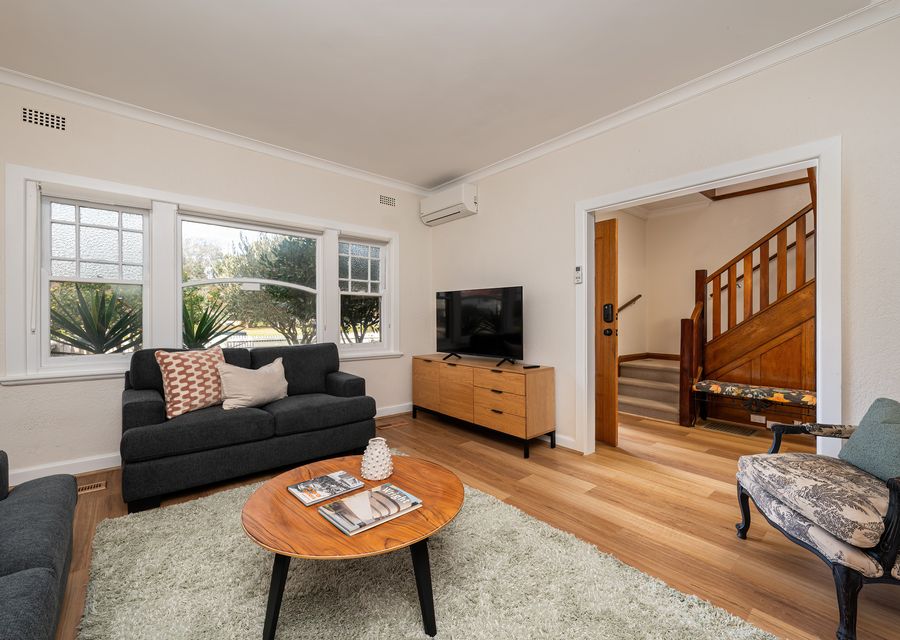 Cosy living space with smart TV