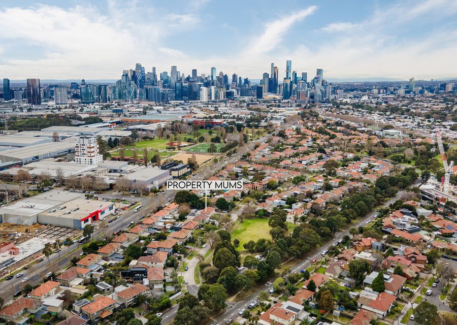 Melbourne central business district skyline