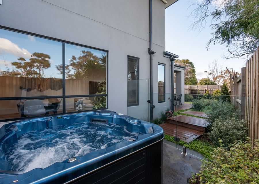 Spa off alfresco area