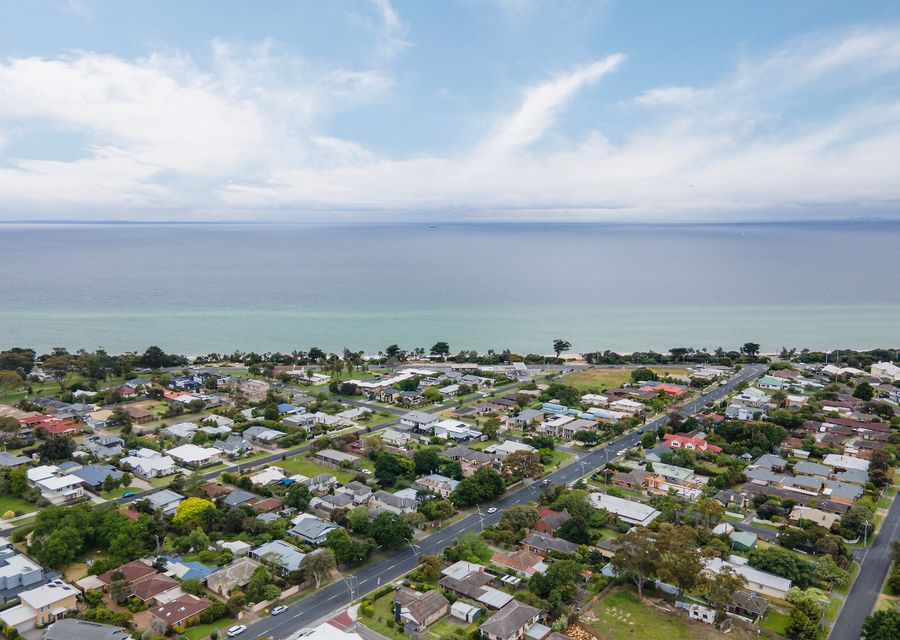 Stunning aerial view of Dromana beach