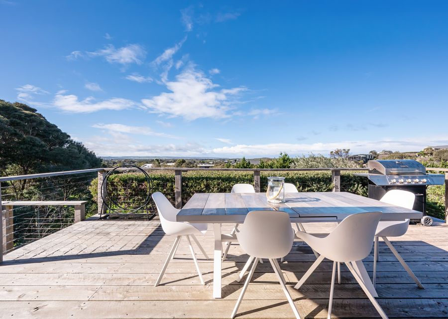 Deck with outdoor dinning and BBQ