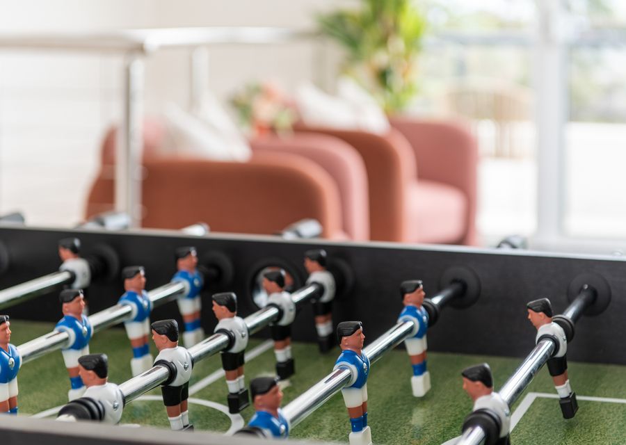 Foosball table for entertainment 