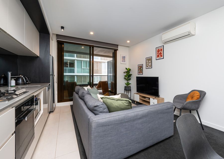 Kitchen, Living room with split system