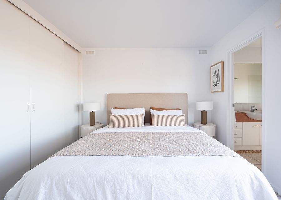 Master bedroom with king bed 