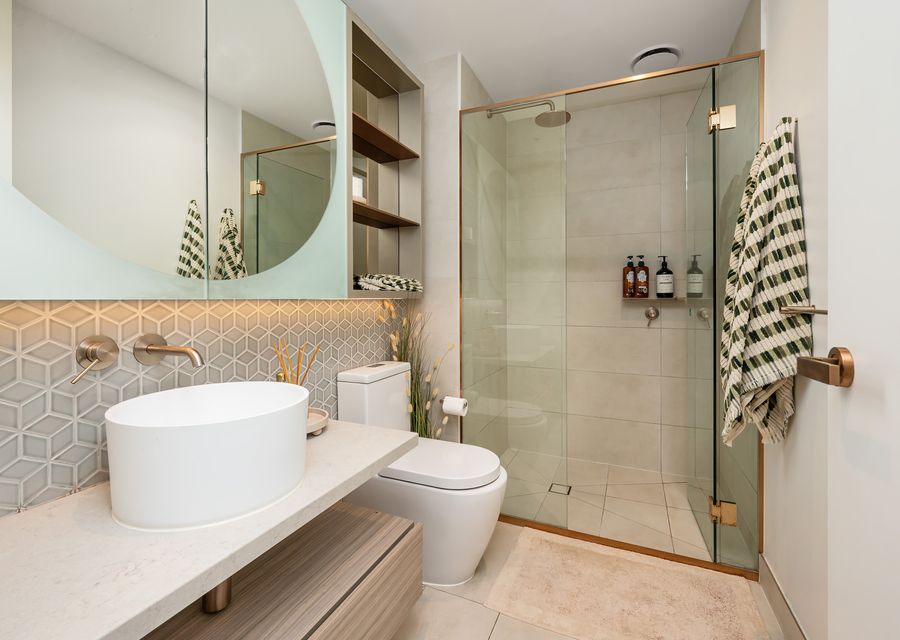 Stunning bathroom with walk in shower 