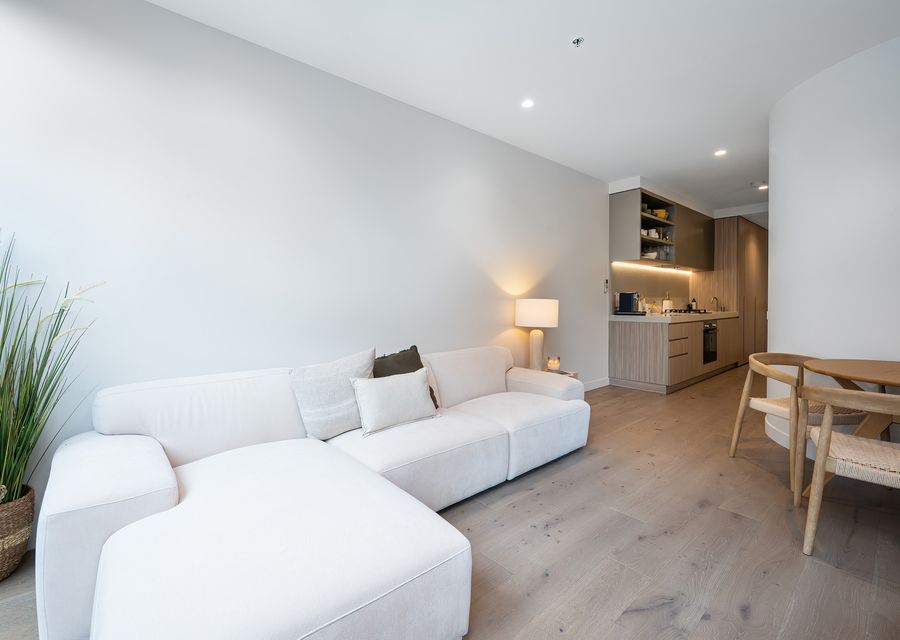 Open plan living dining area