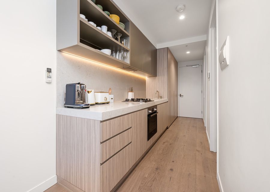 Fully equipped kitchen with nepresso coffee machine