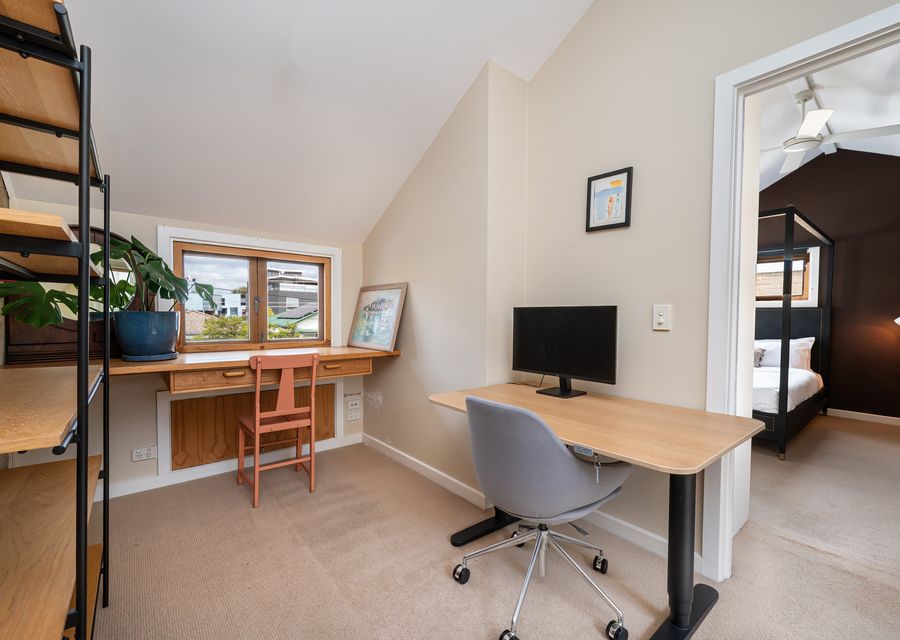 We offer two dedicated desk spaces, comfortable seating, and fast Wi-Fi and lots of natural light for work or study