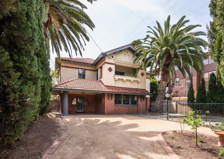 Off street parking and stunning front facade 