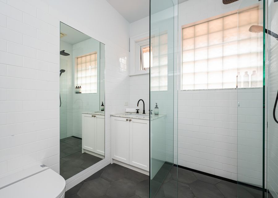 Bathroom three with shower and toilet 