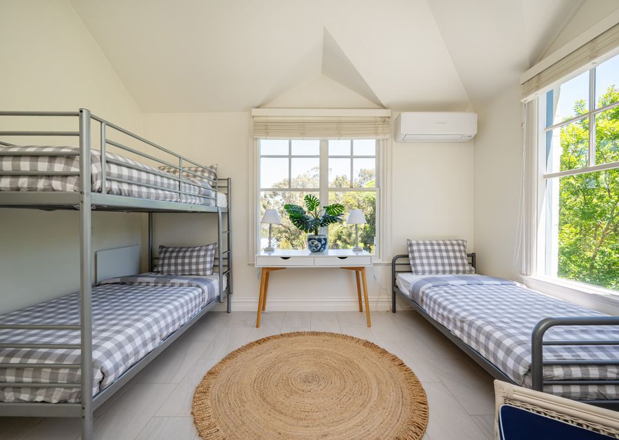 Spa house bedroom three: This will be perfect for kids - single bunk bed and another single bed