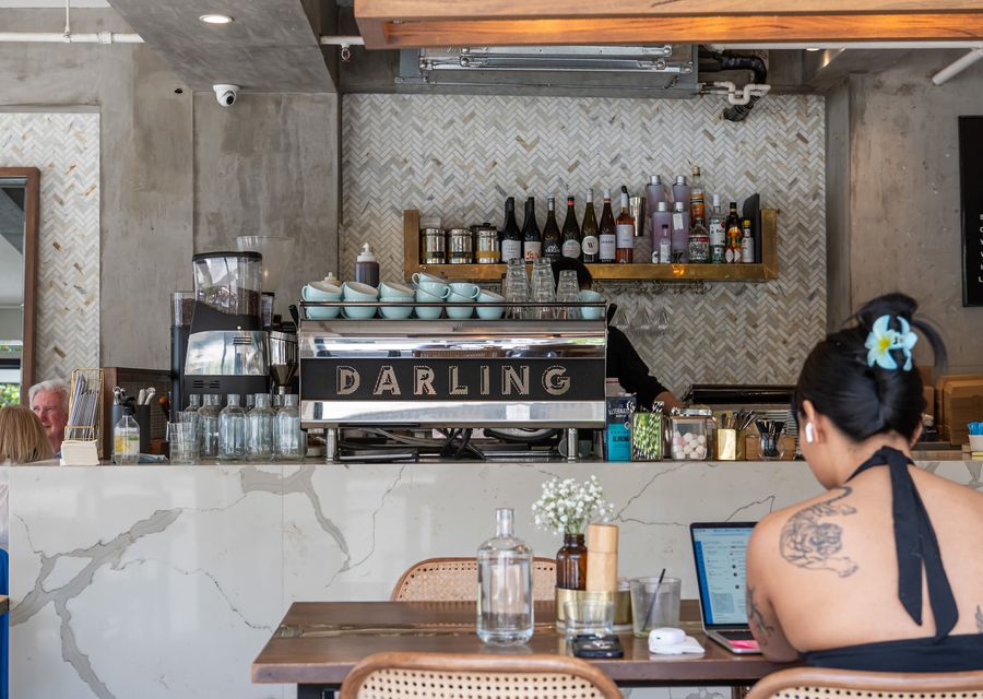 The street has great cafe and restaurant choices