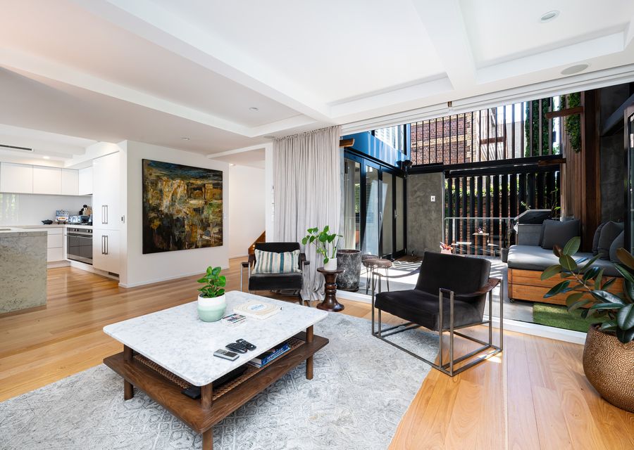 Additional seating area inside