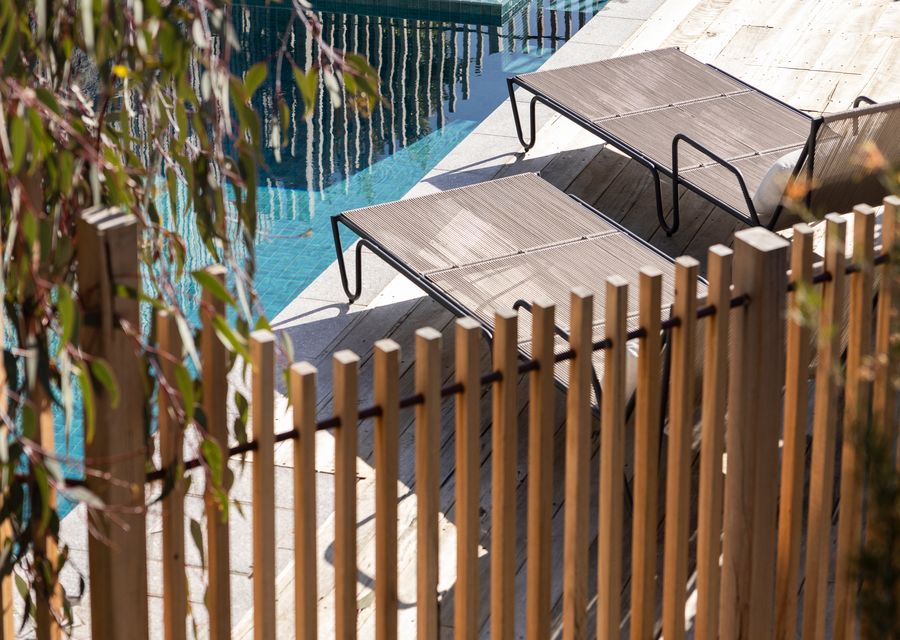 Beautiful Heated Pool and Spa area with Sun Loungers