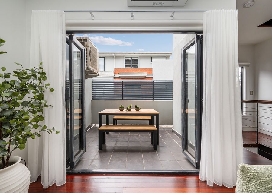 Balcony off the living room