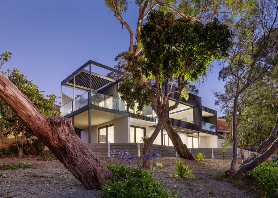 Outside the property 