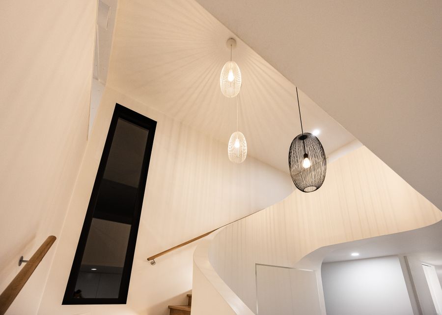 Lighting and decor inside the home