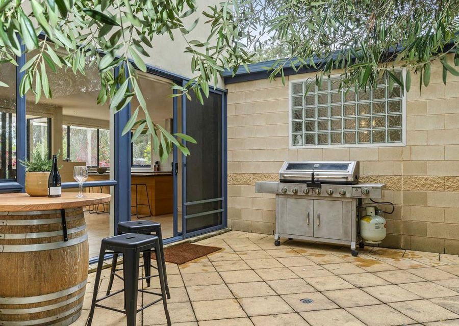 BBQ Alfresco Area under the olive tree