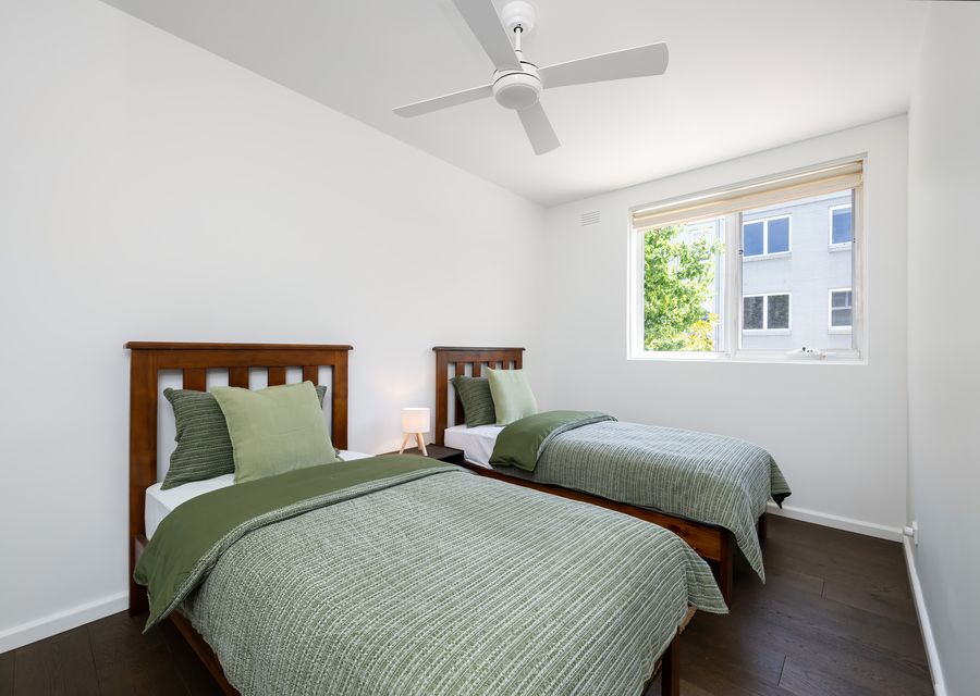 Bedroom two with 2 Single beds